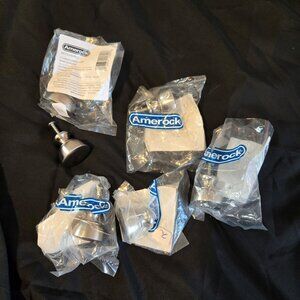 AMEROCK Silver Satin Nickel Cabinet Knobs Set of Six (6) NEW!